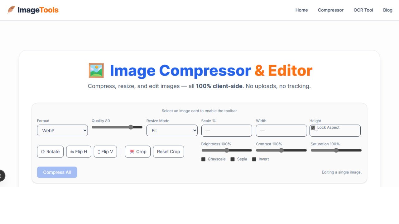Top 10 Free Online Image Compression Tools in 2025
